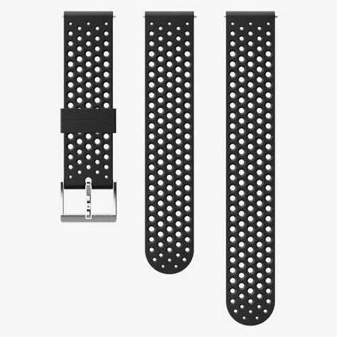 Correa Silicona 20 Ath1 Sil Stp Bk/Stl S+M Suunto-1
