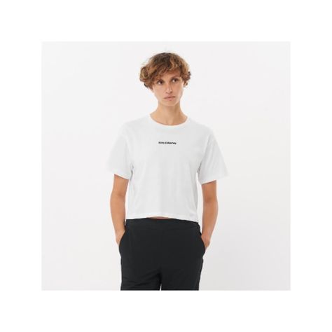 Polera Mujer Logo Twist Blanco Salomon-1