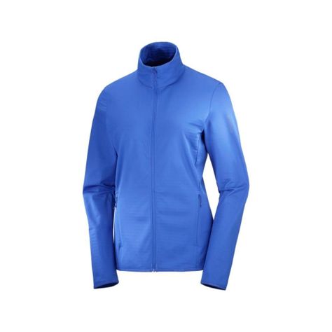 Polerón Mujer Outrack Full Zip Azul Salomon-0