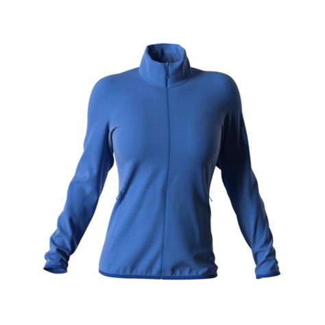 Polerón Mujer Outrack Full Zip Azul Salomon-1