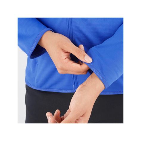 Polerón Mujer Outrack Full Zip Azul Salomon-4