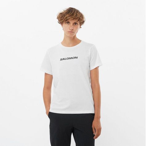 Polera Mujer Logo Ss Tee W Blanco Salomon-1