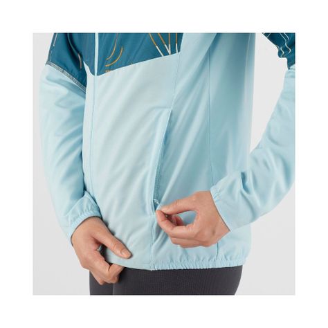 Chaqueta Mujer Agile Wind Azul Salomon-1