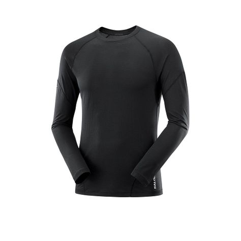 Polera Hombre Cross Run Ls Tee M Deep Black Salomon-0