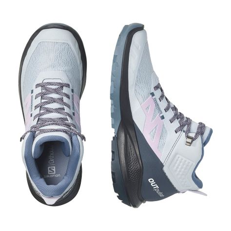 Zapatilla Mujer Outpulse Mid Gtx Gris Claro-1