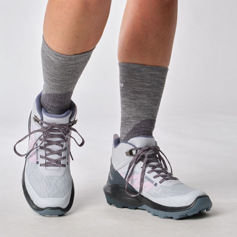 Zapatilla Mujer Outpulse Mid Gtx Gris Claro-4