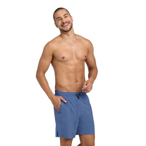 Short Playa Hombre Evo Solid Azul Arena-8