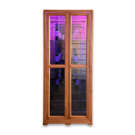 Mueble Licorero Infinito de 2 puertas con retroiluminación-0