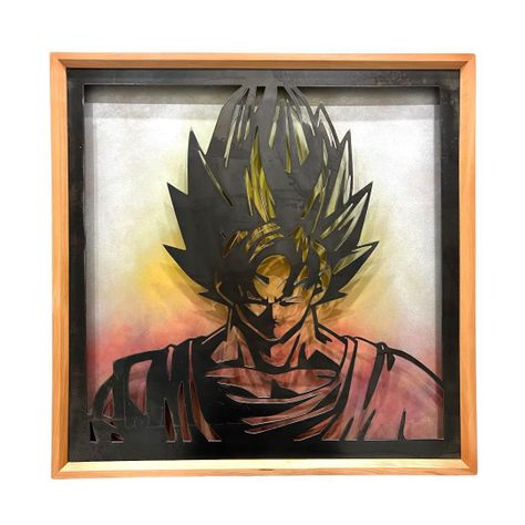 Cuadro Retroiluminado modelo Gokú SSJ-0