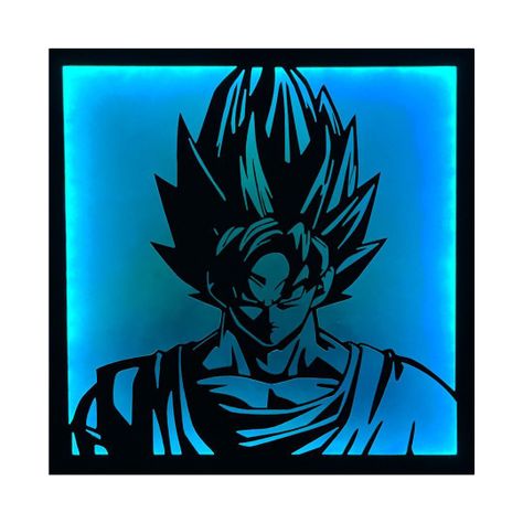 Cuadro Retroiluminado modelo Gokú SSJ-4