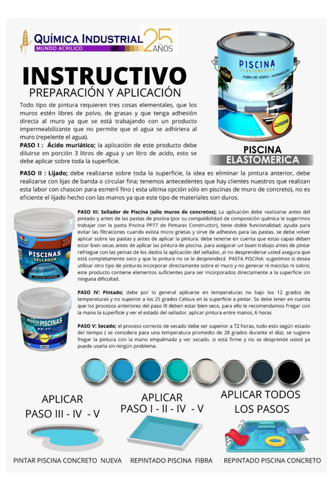 Pintura para Piscina Blanca Tineta 16 Lts-3
