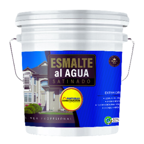 Esmalte Al Agua Satinado Blanco Tineta 10Lts-0