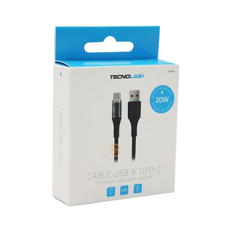 Cable Usb A A Tipo C 20w Con Pantalla Led - SC-1