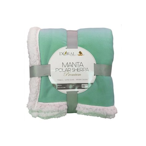 Manta Sherpa Polar Premium 127x152cms Verde - Shopyclick-0