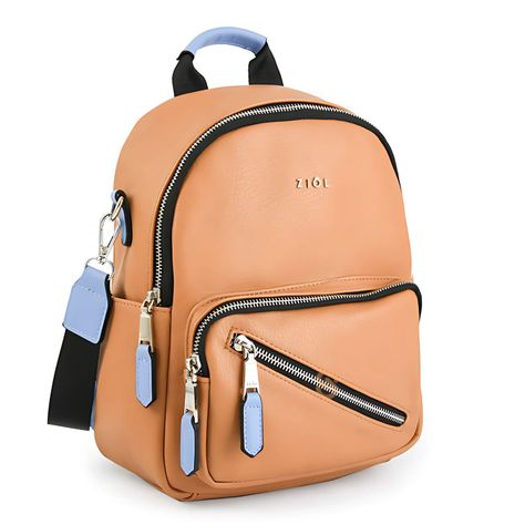 Mochila Pequeña Lychee Camel Ziol - SC-1
