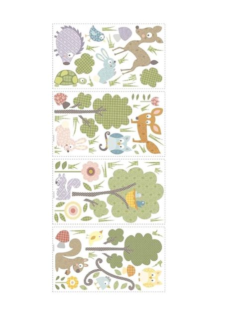 Roommates Wallstickers Woodland Animals Genial (B6794254)-2