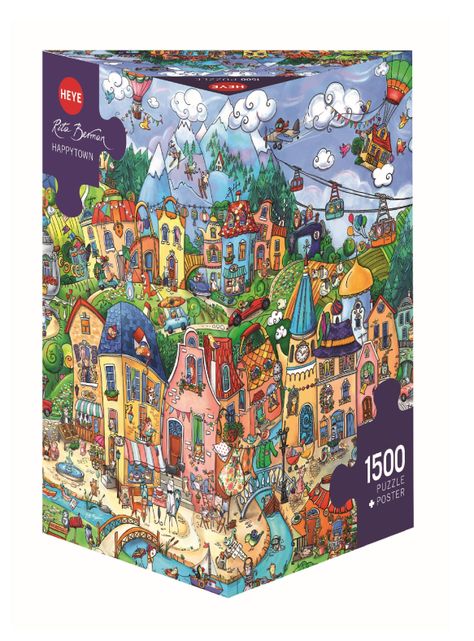 Heye Puzzle 1500 p. Happytown Genial (06529744)-0