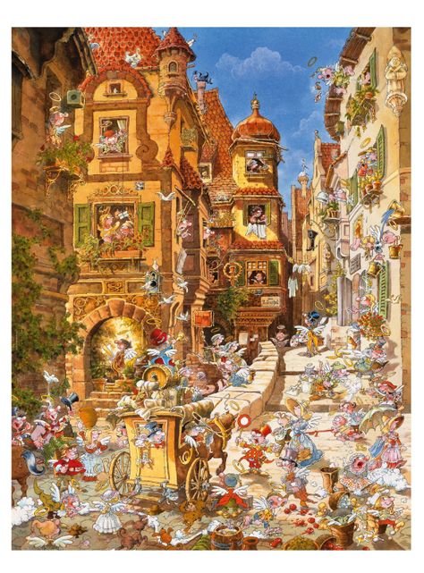 Heye Puzzle 1000 p. Romantic Town by Night Genial (06429875)-1