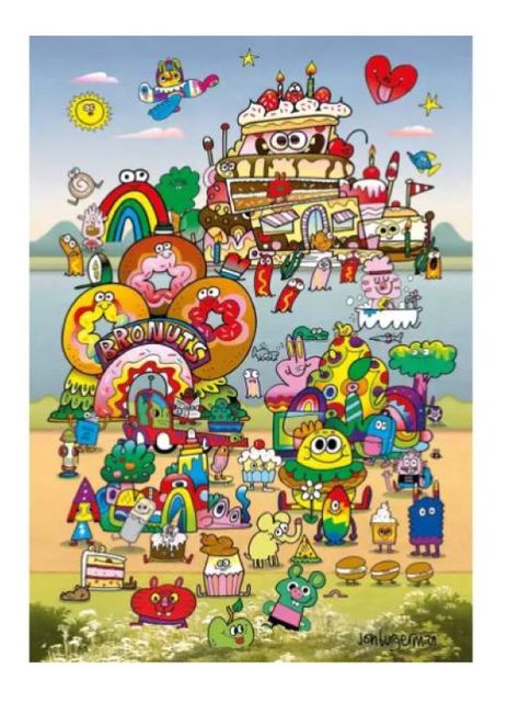 Heye Puzzle 500 p. Take a Trip with Jon Burgerman Genial (06230076)-1