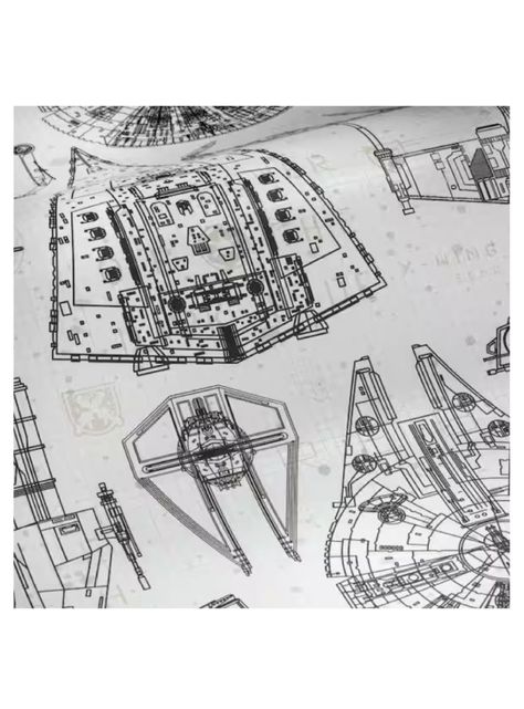 PVC Autoadhesivo Star Wars Blueprint (B9574644)-4