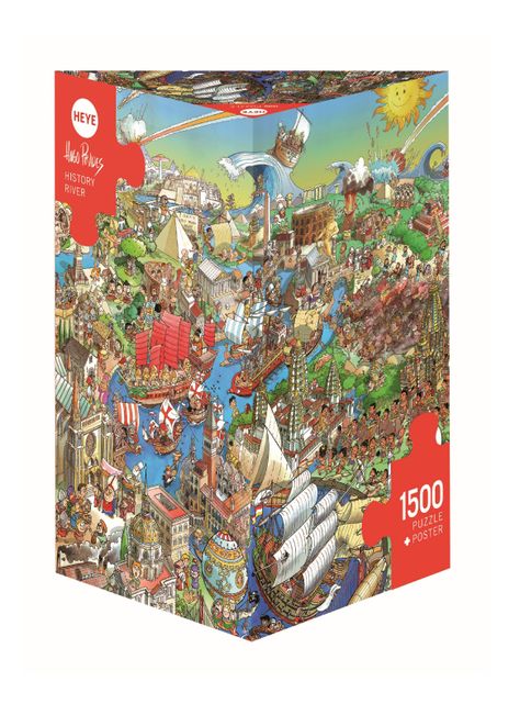 Heye Puzzle 1500 p. History River Genial (06529890)-0