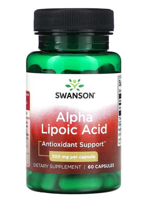 Acido Alfa Lipoico 300 mg, 60 caps, Protección antioxidante.-0
