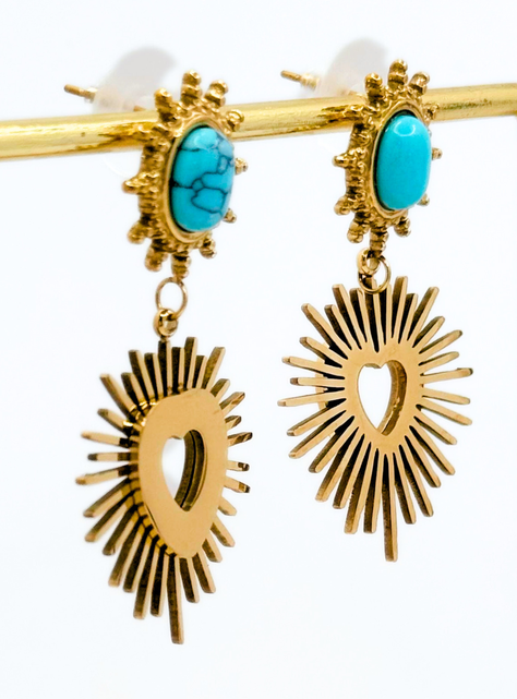 Aros De Fiesta, Sagrado Corazón Turquesa, Matrimonio y graduación-2