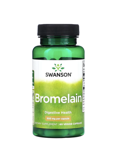 Bromelina 500 mg 60 cápsulas, Enzimas Digestivas-0