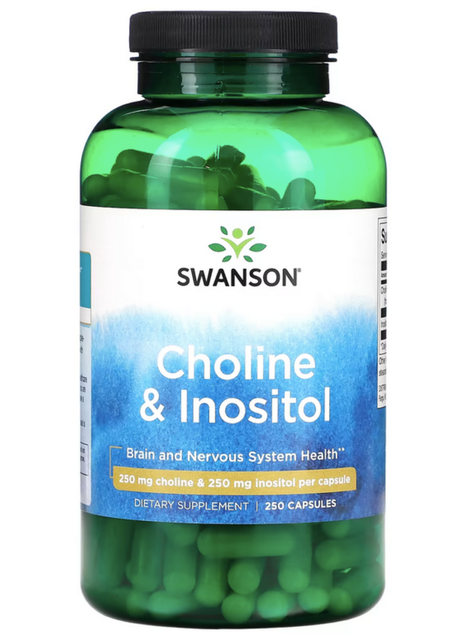 Colina e Inositol 250 mg / 250 mg 250 caps, Sistema Nervioso-0