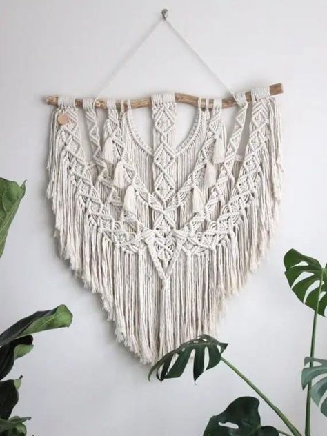 Mural Macramé tejido a mano-0