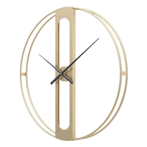 Reloj Mural diseño Moderno Dorado-1
