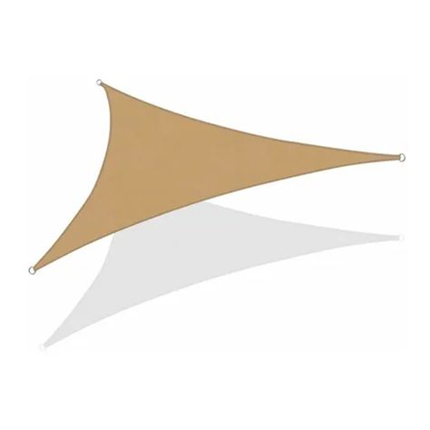 Malla Sombra Triangular  Protector Casa Y Jardin-0