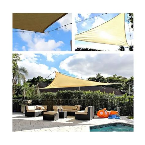Malla Sombra Triangular  Protector Casa Y Jardin-4