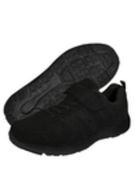 Zapatilla Con Velcro y Cordón Elasticados Negra-6