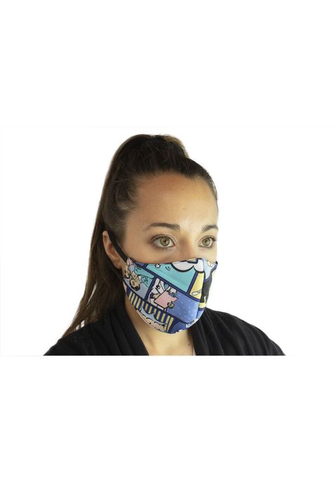 Mascarilla Antifluido Lavable Mike's Pop Art-1