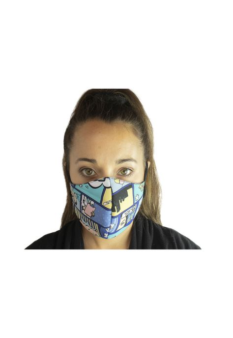 Mascarilla Antifluido Lavable Mike's Pop Art-2