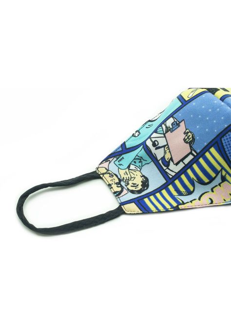 Mascarilla Antifluido Lavable Mike's Pop Art-4