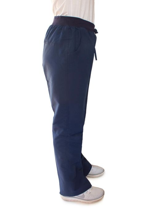 Pantalón Mujer Azul Mike's Antifluido Uniformes Clínicos-2