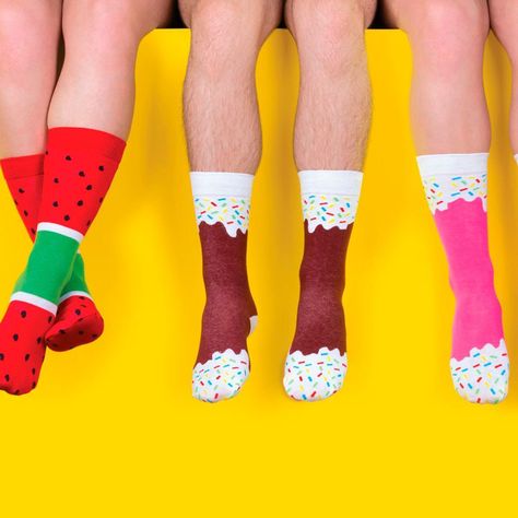 Calcetines Divertidos Paleta Helado Unisex Pack 2-2
