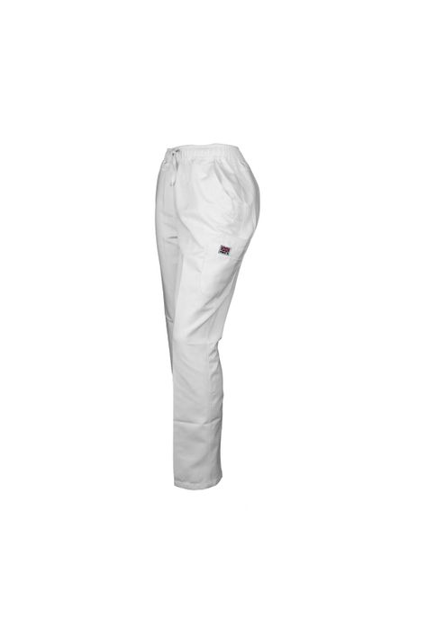 Pantalón Mujer Blanco Mike's Antifluido Uniformes Clínicos-3