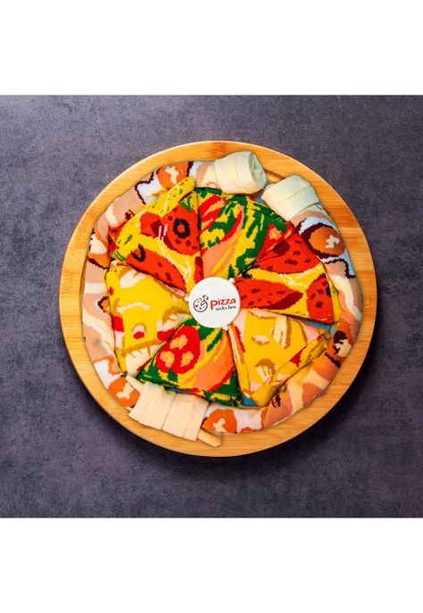 Calcetines Caja Pizza Unisex Pack 4-4