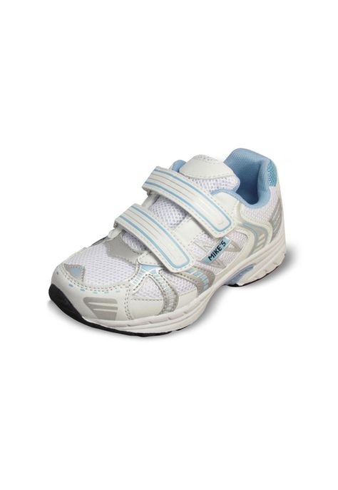 Zapatilla Niño Mike`s Blanca Celeste-0
