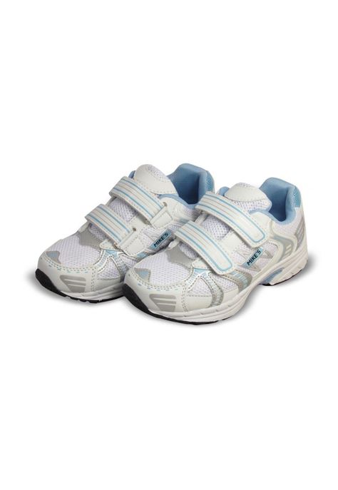 Zapatilla Niño Mike`s Blanca Celeste-4