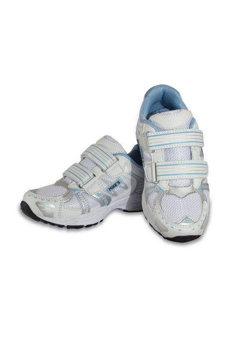 Zapatilla Niño Mike`s Blanca Celeste-2
