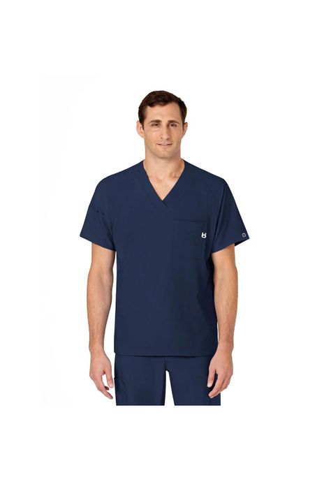Polera Clínica Hombre Wonderwink 6355 Azul Marino-0