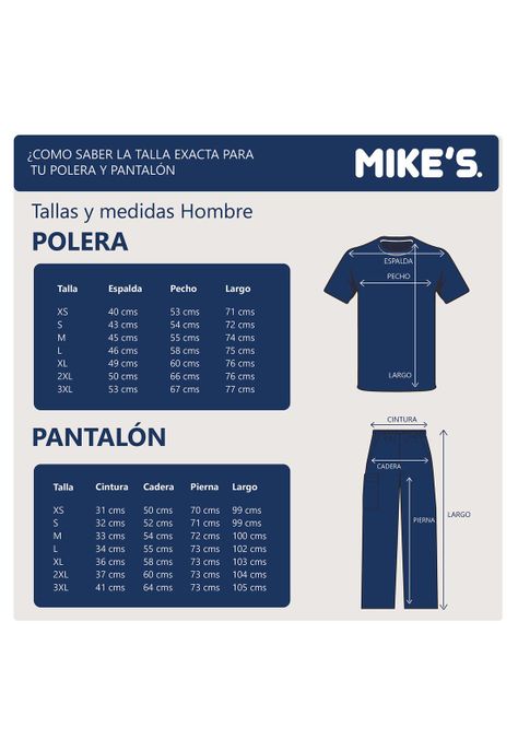 Polera Hombre Rojo Mike's Antifluido Uniformes Clínicos-1