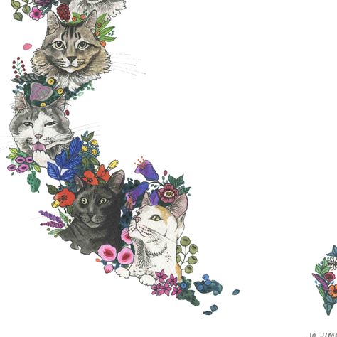 Mapa de Chile con Gatos - Lámina-5