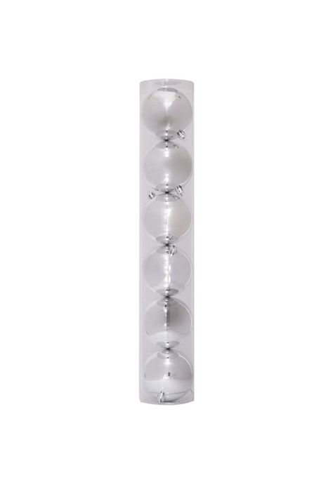 Set esferas de 8 cms color plata-0