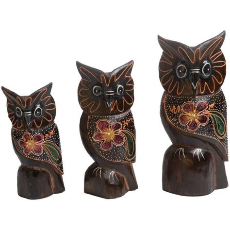 SET FIGURAS BUHOS 15-20-25CM-0