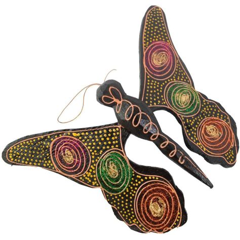 SET TRES MARIPOSAS MADERA-1